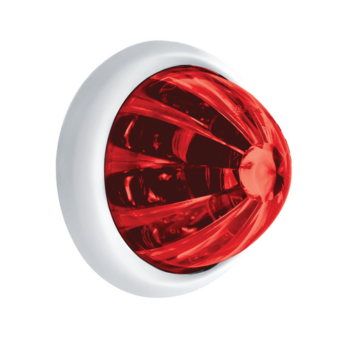 UltraBurst 9 LED Dual Function 1-1/2" Watermelon Clearance/Marker Light-Red LED/Red Lens