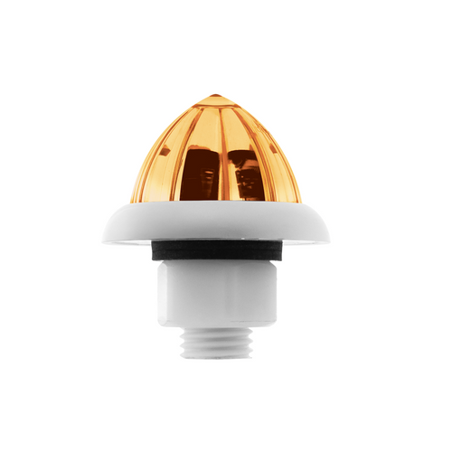UltraBurst 9 LED Dual Function 1-1/2" Watermelon Clearance/Marker Light-Amber LED/Clear Lens