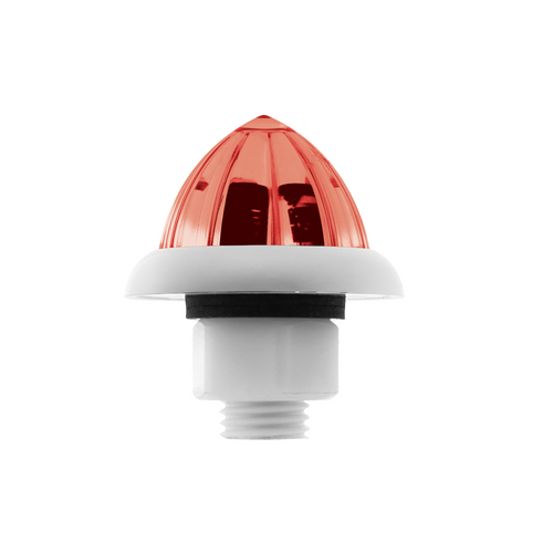 UltraBurst 9 LED Dual Function 1-1/2" Watermelon Clearance/Marker Light-Red LED/Clear Lens