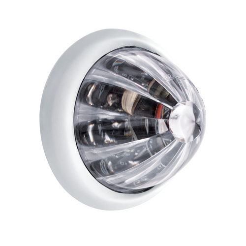 UltraBurst 9 LED Dual Function 1-1/2" Watermelon Auxiliary/Utility Light-White LED/Clear Lens
