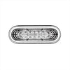 22 LED 6" Oval Abyss Light (Back-Up) - White LED/Clear Lens