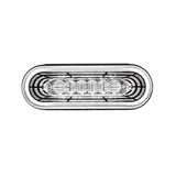 22 LED 6" Oval Abyss Light (Back-Up) - White LED/Clear Lens
