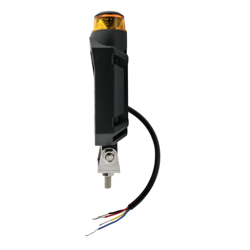 High Power 9 LED Work Light With Amber Strobe Light