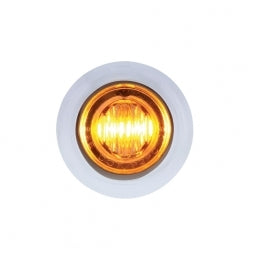 3 LED 3/4" "DOUBLE FURY" Dual Color Mini Clearance/Marker Light - Amber LED/Blue LED