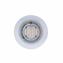 3 LED 3/4" "DOUBLE FURY" Dual Color Mini Clearance/Marker Light - Amber LED/Blue LED