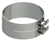 Lincoln 6" Exhaust Clamps Bracketles