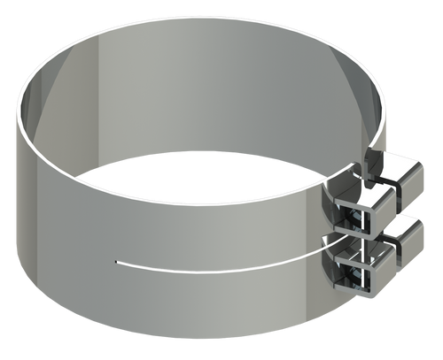 Lincoln 6" Exhaust Clamps Bracketles