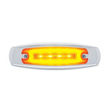 16 LED Rectangular Clearance/Marker Light - GLO Light - Amber LED/Amber Lens