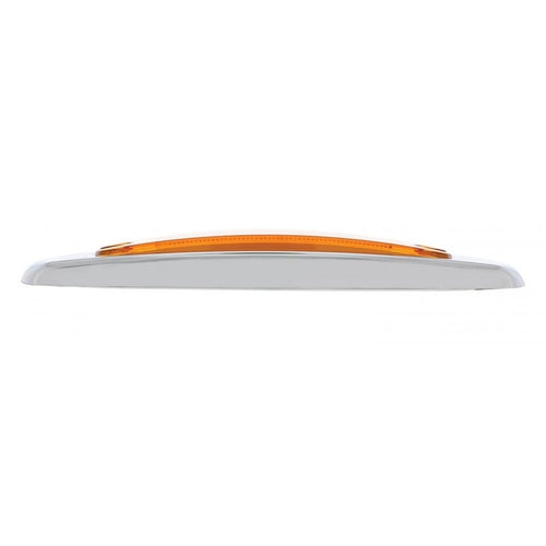 16 LED Rectangular Clearance/Marker Light - GLO Light - Amber LED/Amber Lens