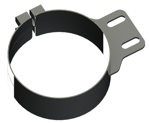 Lincoln Chrome 8” Wide Straight Fits Peterbilt Clamp