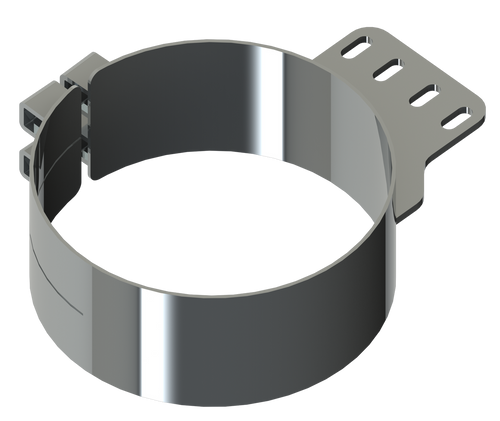 Lincoln Chrome 8” Wide Clamp 4-Holed Fits Kenworth