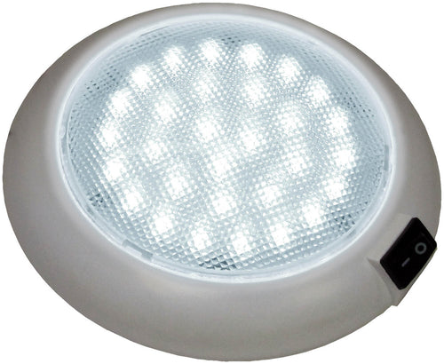 Peterson Dome / Interior Light w/ Switch white 12 & 24 Volt