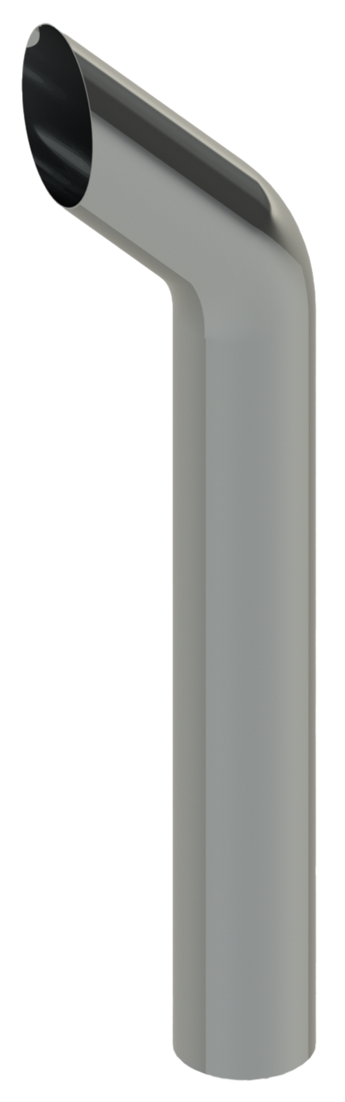 Lincoln Chrome Bull Horn Cut 8” X 114” OD stack (works with our spools/elbows)