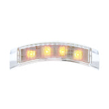 4 Led Headlight Signal Light - Amber/Clear Lens