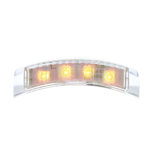 4 Led Headlight Signal Light - Amber/Clear Lens