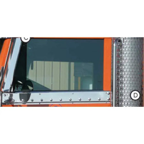 Peterbilt 359/379/386/388/389 Stainless Under Window Trim Pair
