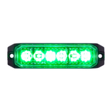 United Pacific 6 High Power LED "Competition Series" Slim Warning Light -Green 12-24V