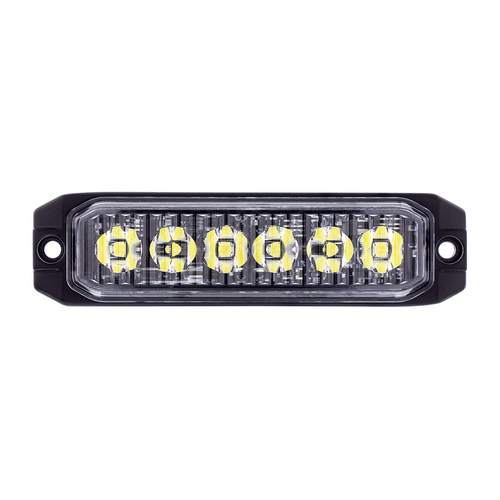 United Pacific 6 High Power LED "Competition Series" Slim Warning Light -Green 12-24V
