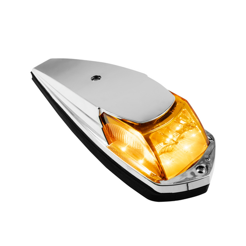 8 LED Roof Cab Light For 2013-2021 Kenworth T680/T880 -Amber LED/Amber Lens