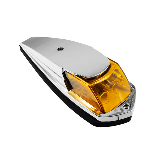 8 LED Roof Cab Light For 2013-2021 Kenworth T680/T880 -Amber LED/Amber Lens