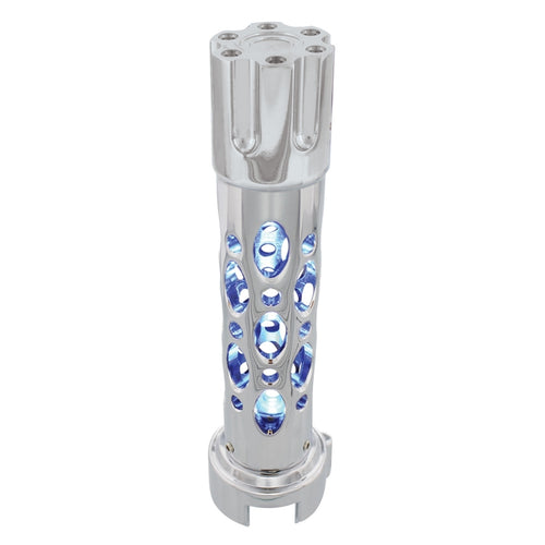 LED "Austin" Gun Cylinder Gearshift Knob w/ Adapter for 13 / 15 / 18 Speed