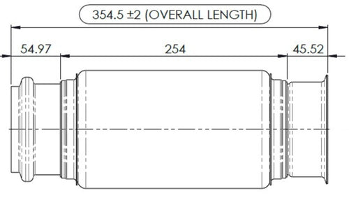 14.20" X 4" Exhaust Bellow, Fits Freightliner