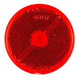 Red 2½" Round Stick-On Reflectors