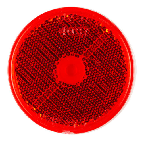 Red 2½" Round Stick-On Reflectors
