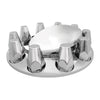 Chrome Plastic ABS Front Axle Cover with Removable Standard Hub Cap Part-  Push In