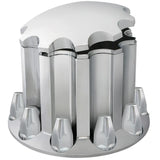 Chrome Plastic ABS Rear Axle Cover Set with Locking Tabs & Standard Hub Cap