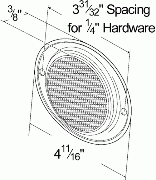 Red Aluminum Two-Hole Mounting Reflectors