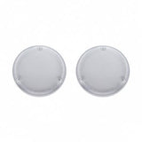Chrome 6-3/4" Round Speaker Cover For Various Freightliner & Kenworth Models (Pair)