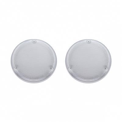 Chrome 6-3/4" Round Speaker Cover For Various Freightliner & Kenworth Models (Pair)