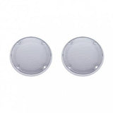 Chrome 5-7/16" Round Speaker Cover For Various Kenworth Models (Pair)