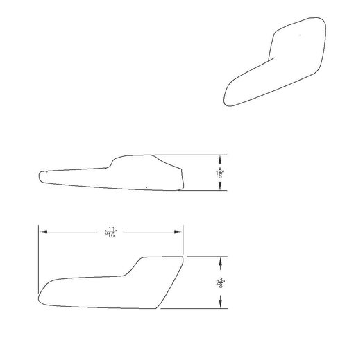 Chrome Plastic Interior Door Handle Cover For 2013-2025 Kenworth T680 Pair