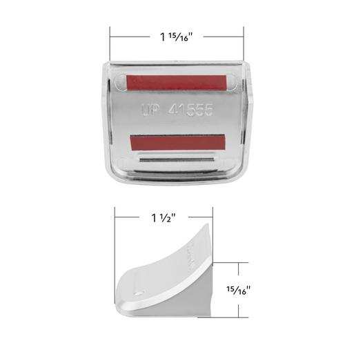 Chrome Plastic Trailer Brake Lever Cover For 2013-2026 Kenworth T680 & 2012-2026 Peterbilt 579