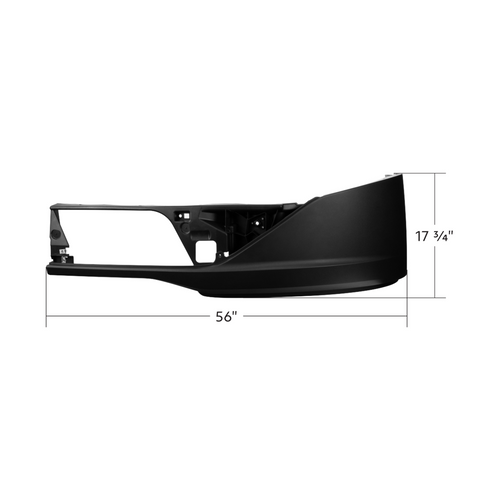 Bumper End Assembly Fits Kenworth T680 2021+ With Fog Light Cutout Passenger Side