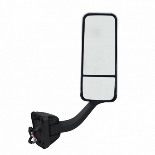 Chrome Mirror Assembly With Heated Mirror For 2008-2017 Freightliner Cascadia - Passenger