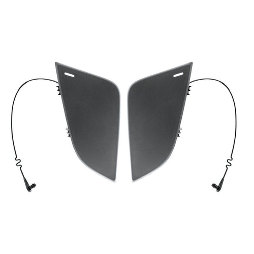 Black Tow Hook Access Covers For 2018-2024 Freightliner Cascadia (Pair)