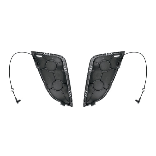 Black Tow Hook Access Covers For 2018-2024 Freightliner Cascadia (Pair)