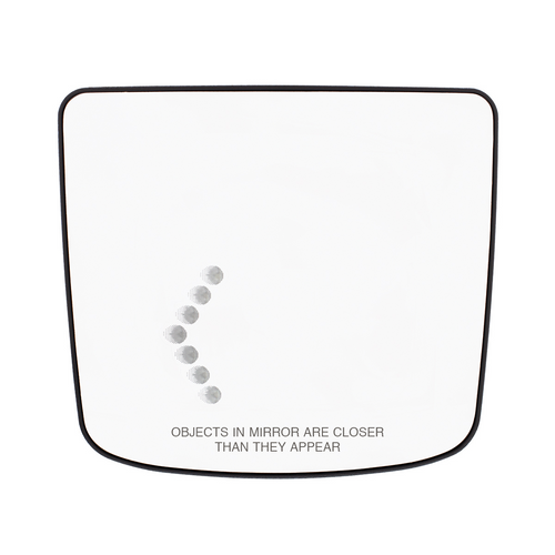 Heated Auxiliary Convex Mirror With LED Turn Signal For 2012-2017 Volvo VNL - Driver