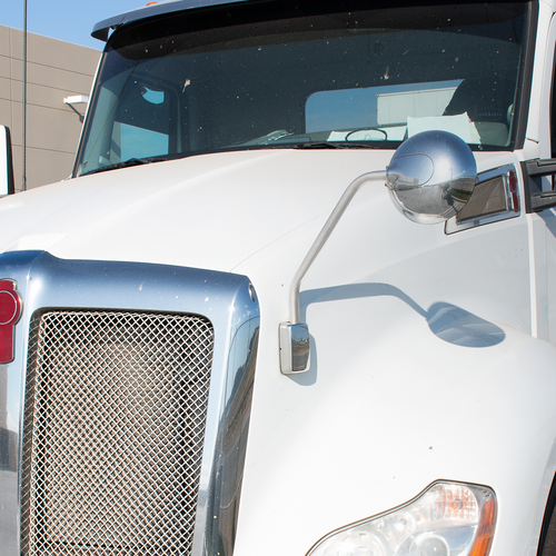 Chrome Hood Mirror For 2013-2021 Kenworth T680