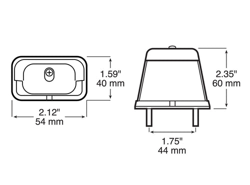 Peterson License Plate Light Stud Mount