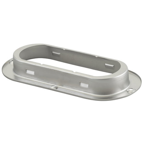 Theft-Resistant Mounting Flange For 6" Oval Satinless steel