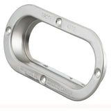 Theft-Resistant Mounting Flange For 6" Oval Satinless steel