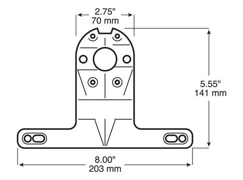 Under 80 inch Wide Trailer Rear Led Light Kit