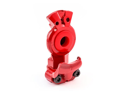 Tramec Sloan Powder-Coated Aluminum Gladhand, Emergency, Red Poly Seal, Cast-In Wear Plate