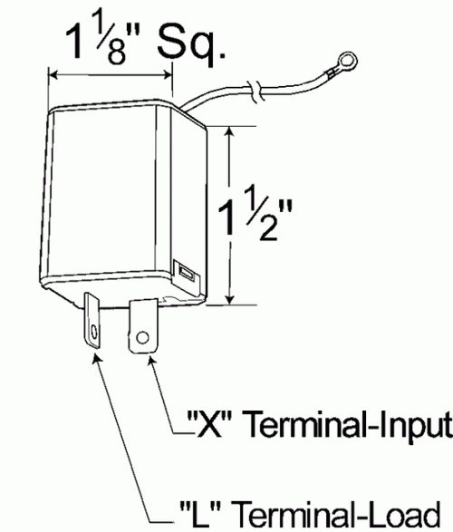Grote Variable-Load Electronic LED 2 Pin Flashers Amperage: 1A-20A
