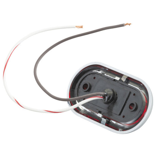 Red 2 1/2" Oval LED Clearance Marker Lights