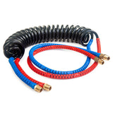 Air Coil - 15 Ft., 40mm Diameter, Pair, Red/Blue Grips